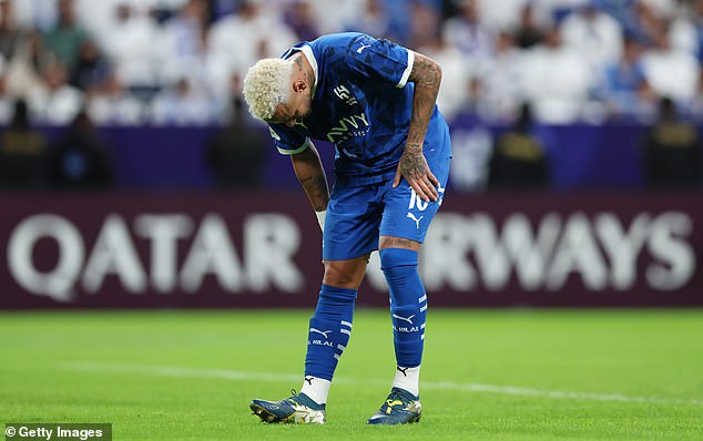 The Brazilian legend was cruelly restricted on the field after suffering an ACL injury.