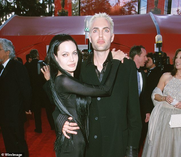 Haven is pictured with Angelina in 2000.