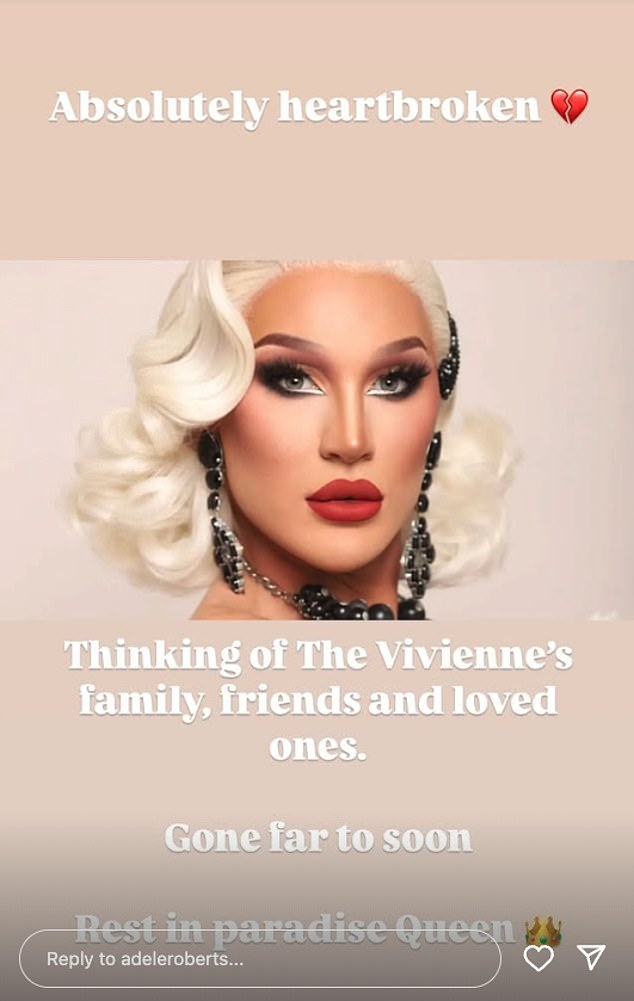 Drag Race judge Michelle Visage leads tributes to her angel