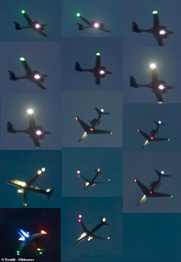 Experts have said that many of the drone sightings were actually manned aircraft, as seen in this image