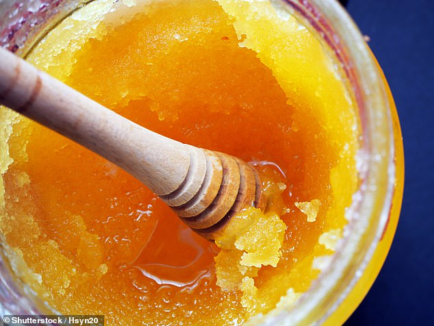 Although the instinct may be to store any opened jar of honey in the refrigerator, cold honey can crystallize and solidify.