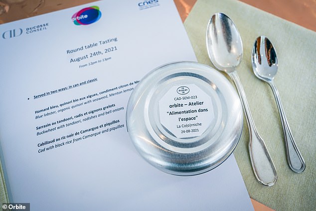 Company's 'Living in Space' course in Paris will teach guests about space food