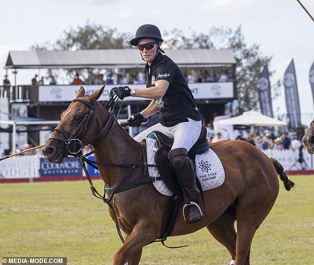 Zara plays polo as part of Magic Millions event on Sunday