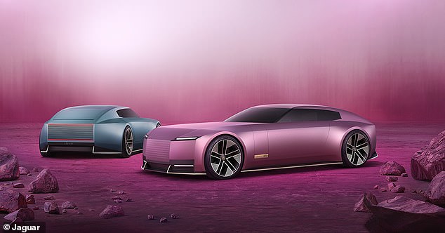 Pictured are the brilliant concept cars unveiled by Jaguar late last year as part of its electric car review.