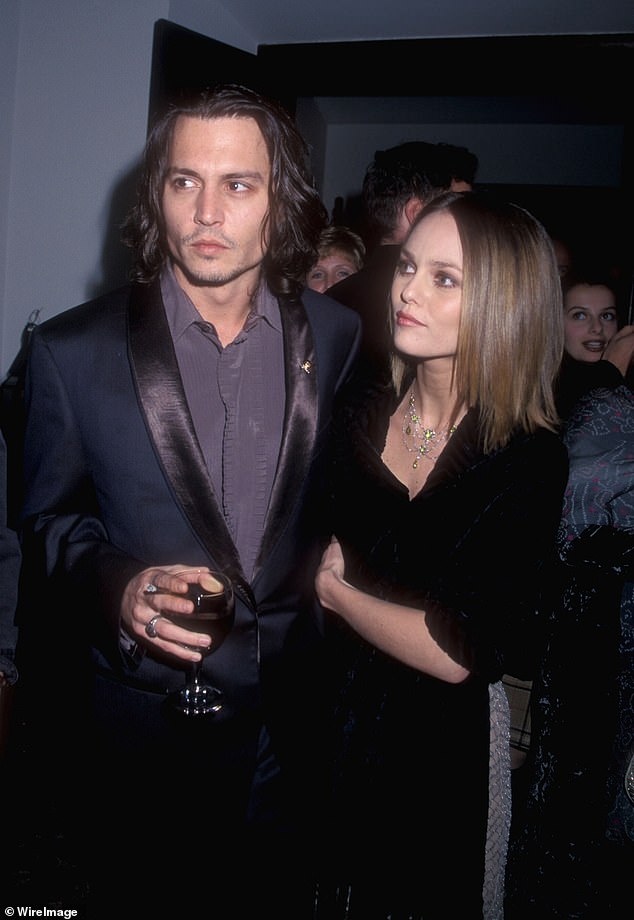 Lily Rose and Jack are the two children of Hollywood icons Johnny Depp and Vanessa Paradis - pictured in 1994