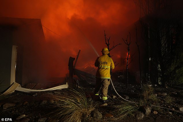 Devastation in Southern California unfolded Tuesday morning as the combination of high winds and lack of rain created the perfect conditions for a wildfire.