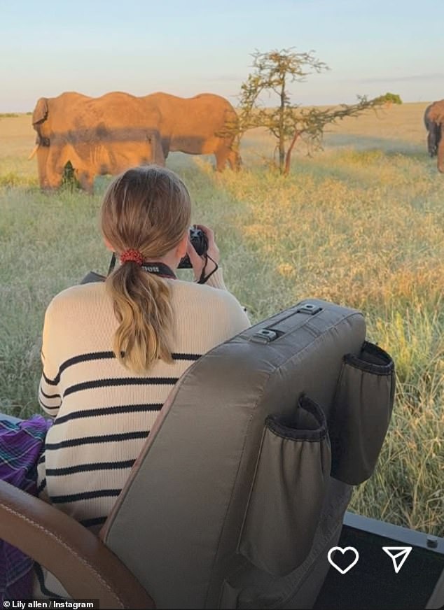 Another showed her daughter taking photographs of wildlife.