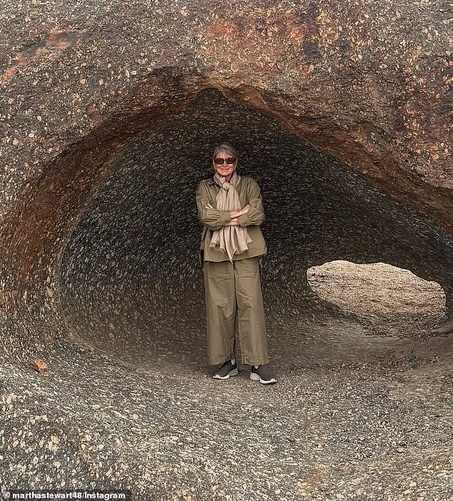 The 83-year-old household expert spent Christmas in Namibia and shares many updates from her adventures in Africa on Instagram