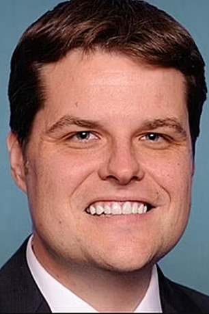 Matt Gaetz appears above in his official image for Congress.