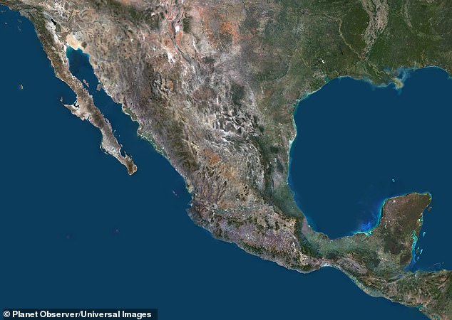 Trump added that he wants to change the name of the Gulf of Mexico (sea on the right) to 