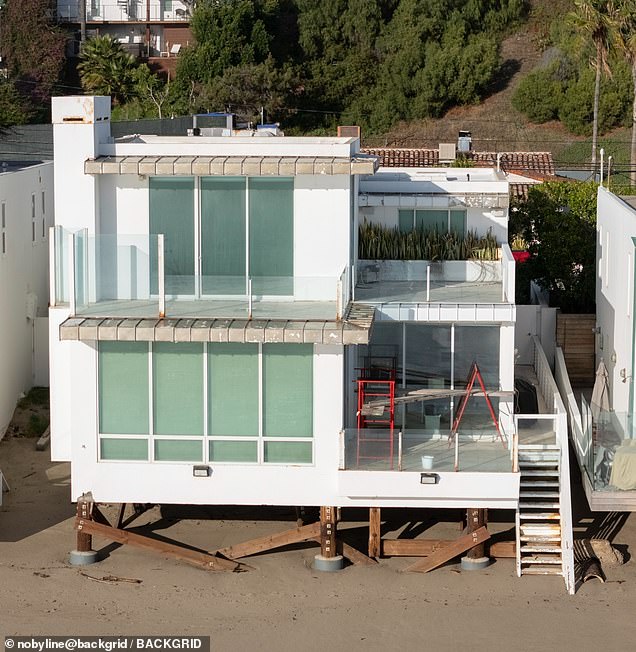 Hilton was among celebrities who lost their homes amid a series of deadly wildfires that scorched select areas of Southern California; the house was photographed in January 2024