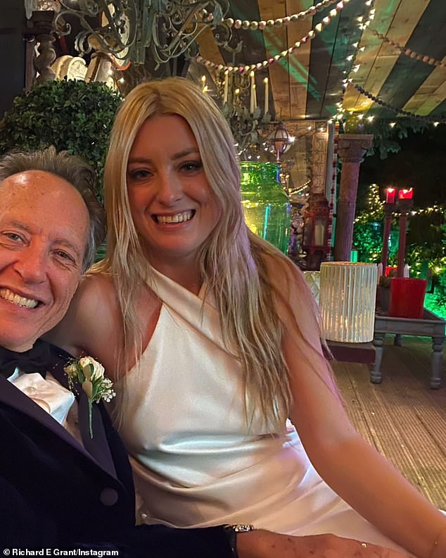 The star was overcome with fury as she recalled the poor treatment her daughter Olivia, who is now a casting director, received on set (Richard and Olivia pictured at their wedding).