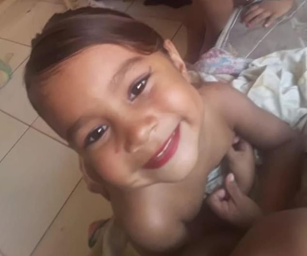 Three-year-old Lauane da Silva died early Monday morning in a hospital in Teresina, Brazil.