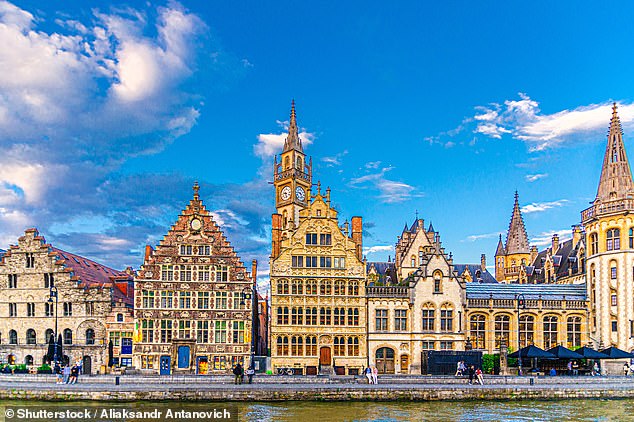 Expats praise Belgium's third-ranked job security, local job market and career opportunities. Pictured above is the port city of Ghent.