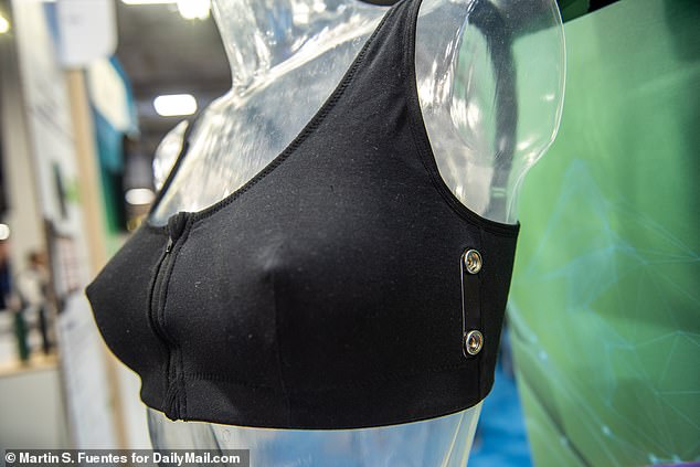 Above you can see a prototype of the device that can check for breast cancer