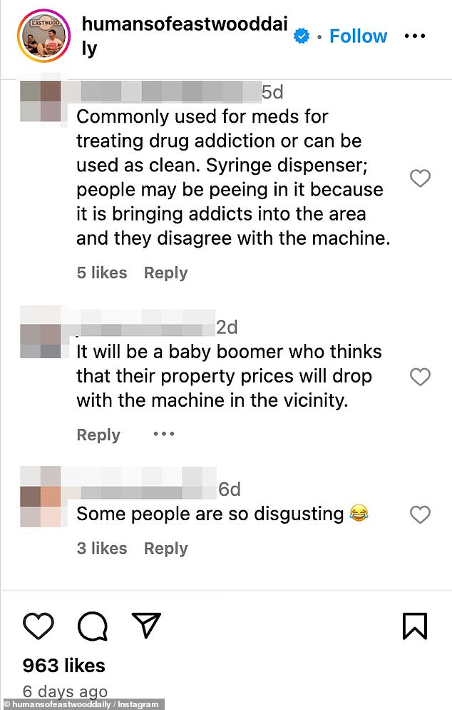 Followers of the Instagram page expressed their anger and suggested possible motives for the serial urinator.