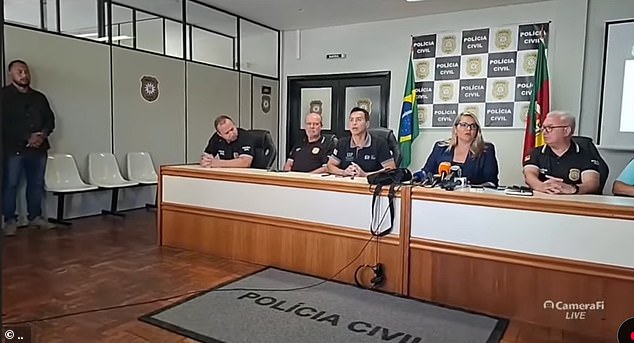 The Brazilian police in Torres offer a press conference today to explain the arrest of Deise Moura