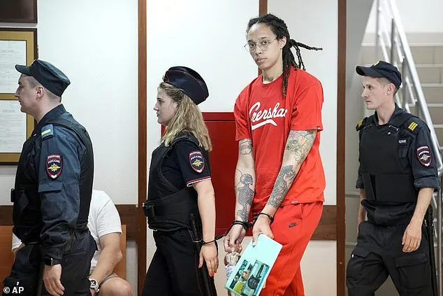 Griner was infamously released from a Russian penal colony after being arrested in Moscow.